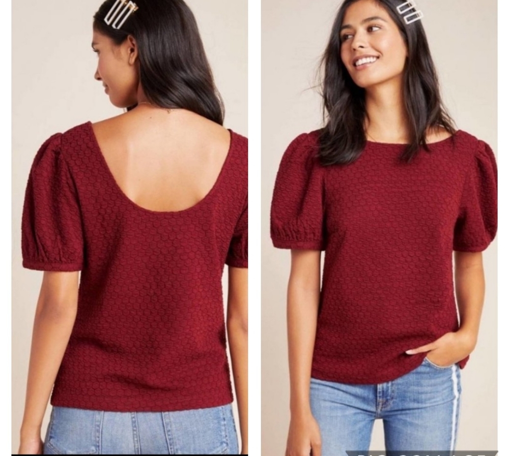 🌹Anthropologie Porridge Parker puff sleeve blouse